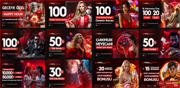 Multiple casino bonuses and special offers