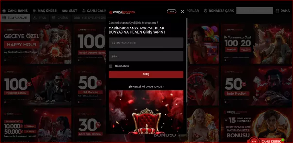 Login to CasinoBonanza